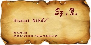 Szalai Niké névjegykártya